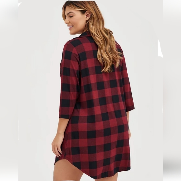 Torrid Button Up Sleep Shirt - Picture 2 of 6